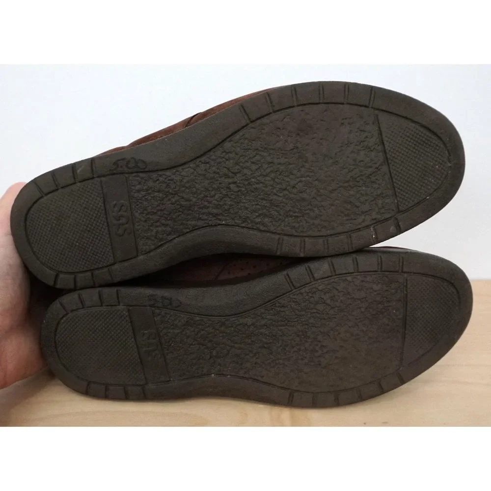 SAS Tripad Comfort Womens Brown Lace Up Suede Leather Shoes Sneakers Size 8
